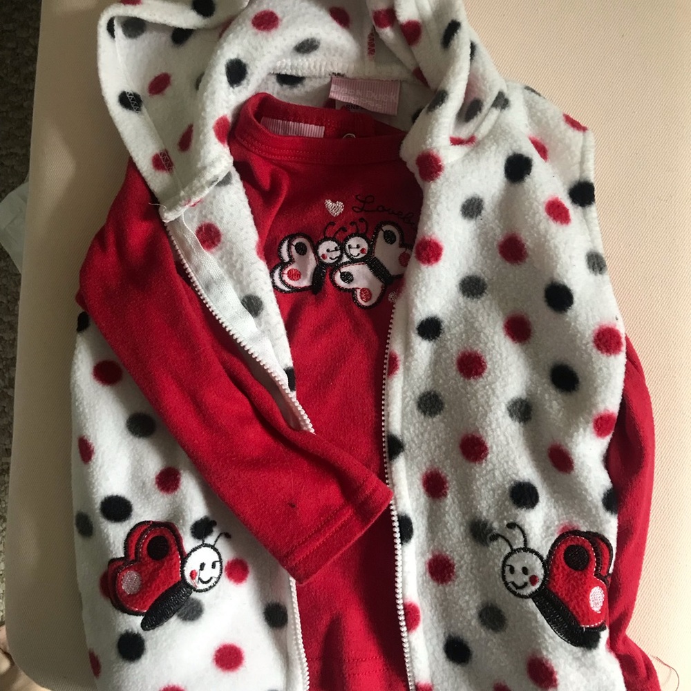 4 for $10 Long sleeve shirt and hooded vest